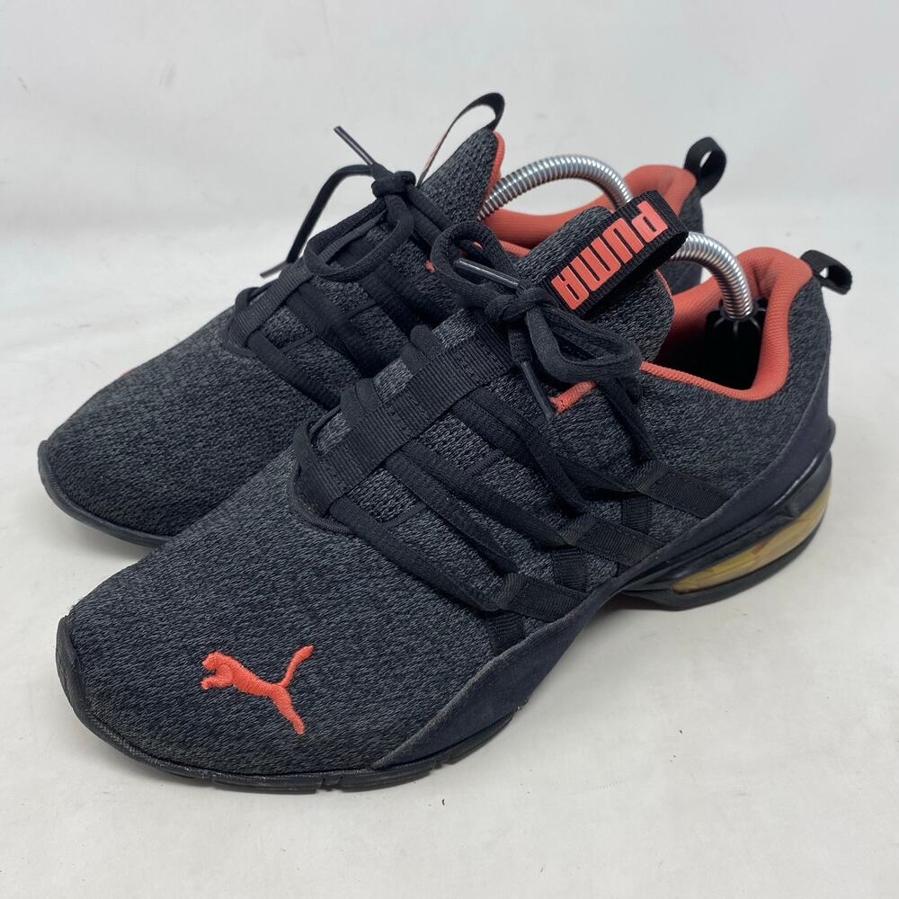 Puma Athletic Running Training Shoes Sneakers Black/Coral Womens Size 7.5